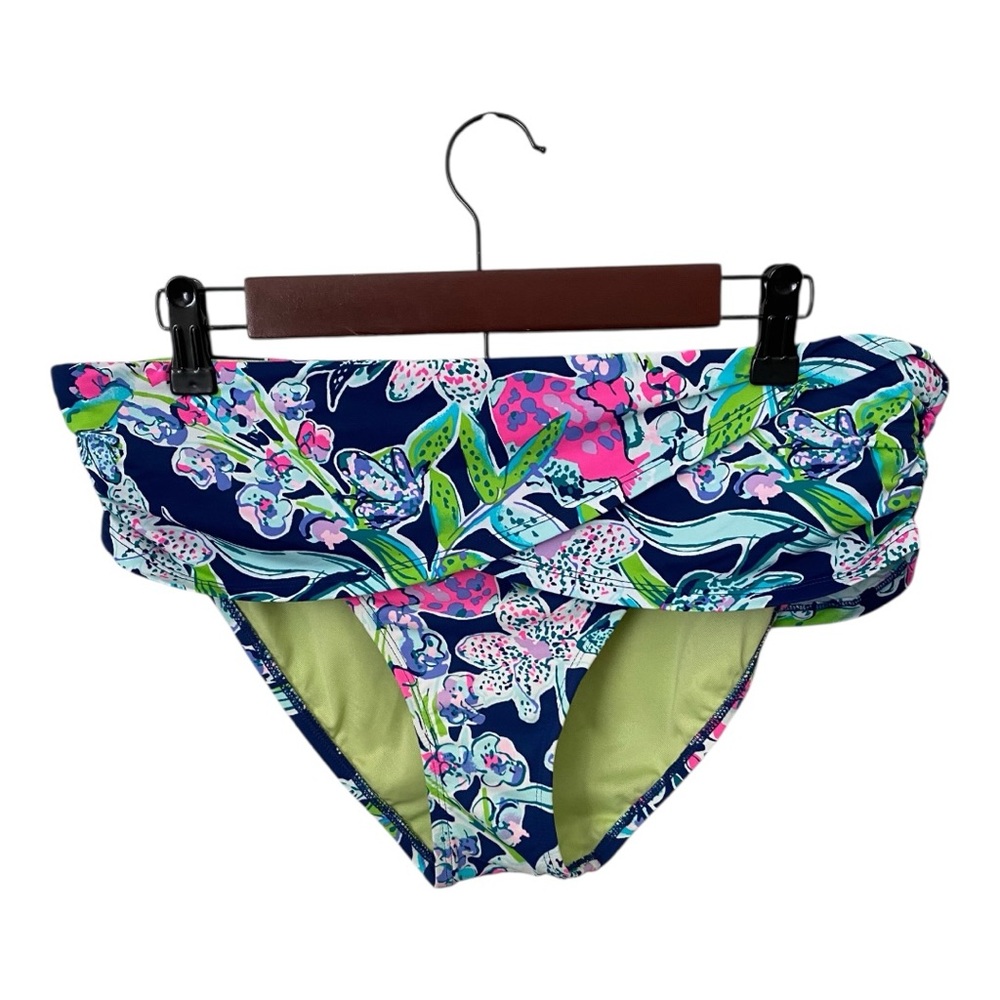 Lilly Pulitzer Lagoon Sarong Hipster Bottom Sz 12 Sway This Way Deep Sea Navy